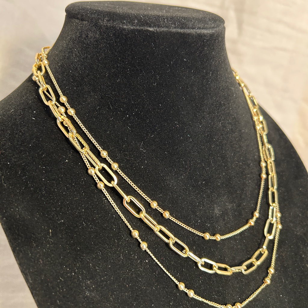 By Alexa Rae Say It Isnt So Necklace In Liquid Metallic Moonlight 25$